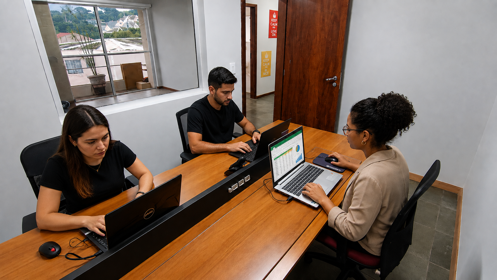 Sala Privativa mobiliada em coworking Autom Hub em Curitiba para até 4 pessoas