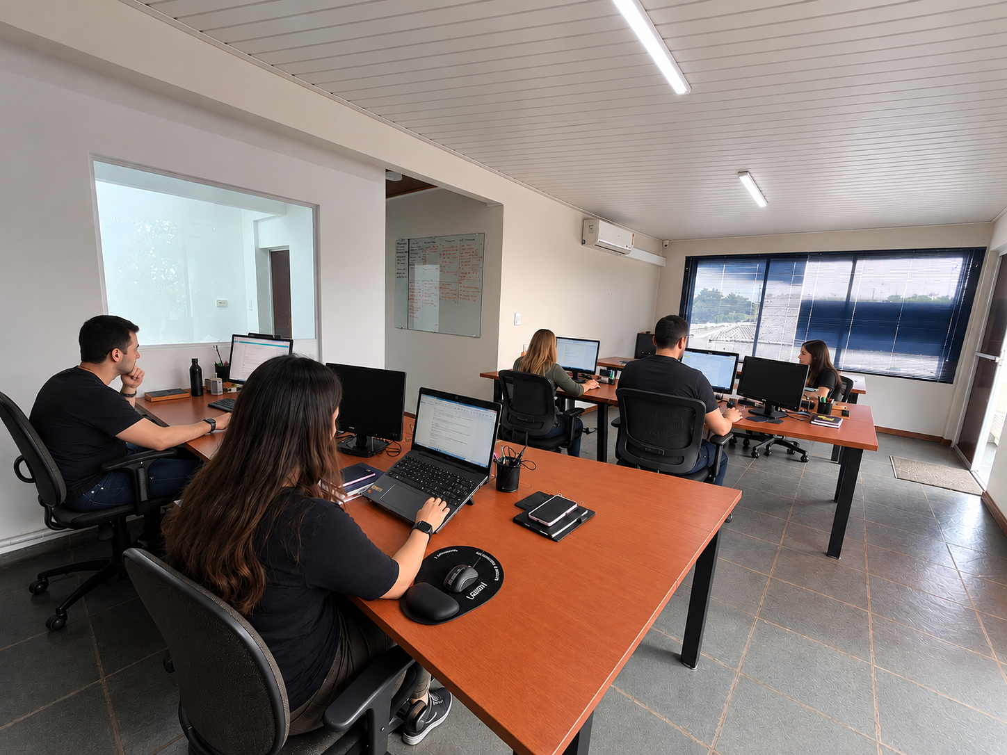Sala Privativa mobiliada em coworking Autom Hub em Curitiba para até 12 pessoas